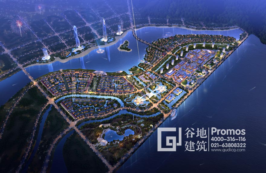 象山規劃夜景效果圖