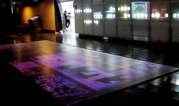 數字企業展廳常用設備地面互動投影圖片