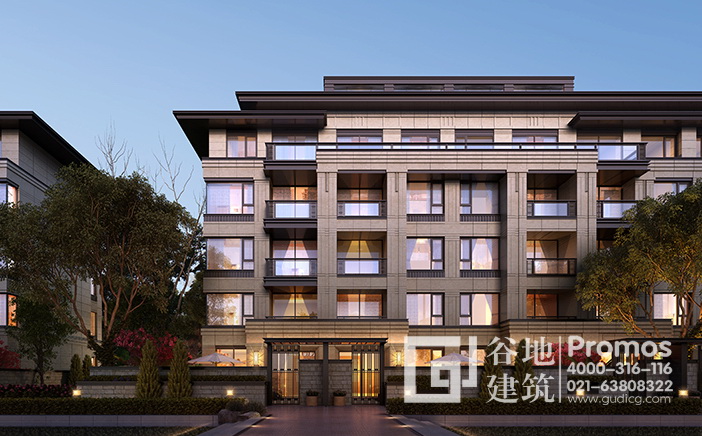 室外效果圖后期環境配景-建筑技巧圖