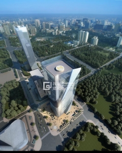 現代高層辦公樓效果圖