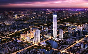 光谷中心城建筑效果圖制作方案