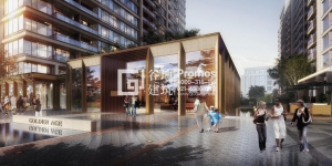住宅小區售樓處建筑效果圖