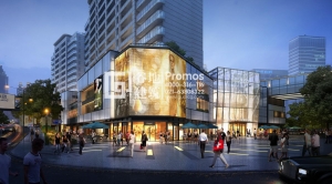 長沙綠地住宅沿街商業效果圖