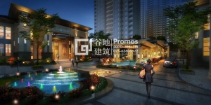 雨花臺住宅入口效果圖