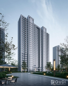 鑫苑府高層住宅效果圖